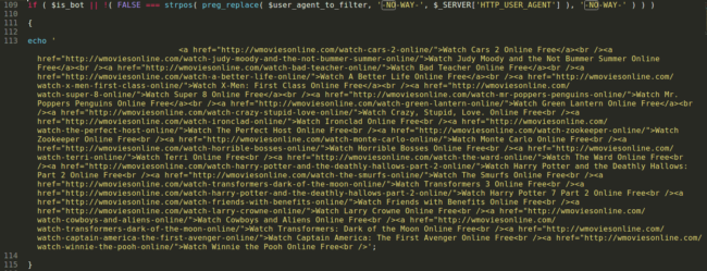 Spam block example